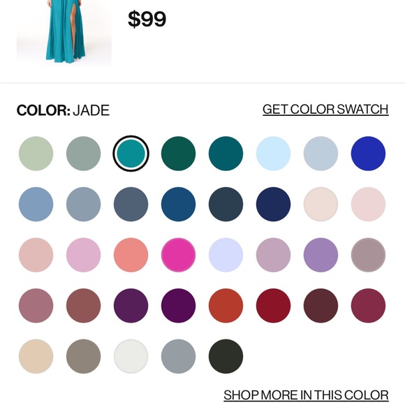 NWT Azazie “Cleobella” Bridesmaid Dress in JADE - Picture 8 of 12